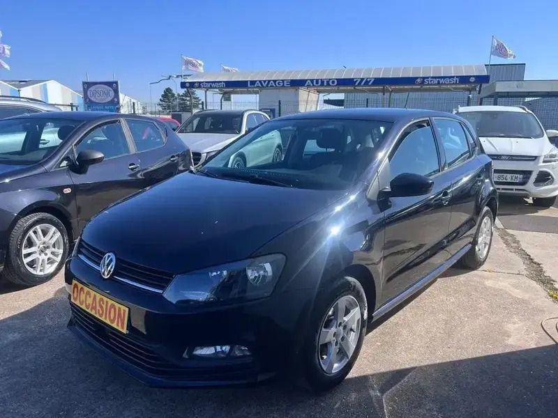 Noir Utilisé 2014 VW Polo Trendline Citadine | 9 300 € (Prix assez cher) - Image 1/4