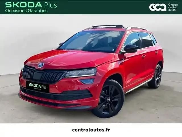 Rouge Utilisé 2020 Skoda Karoq SUV | 23 490 € (Bon prix) - Image 1/4