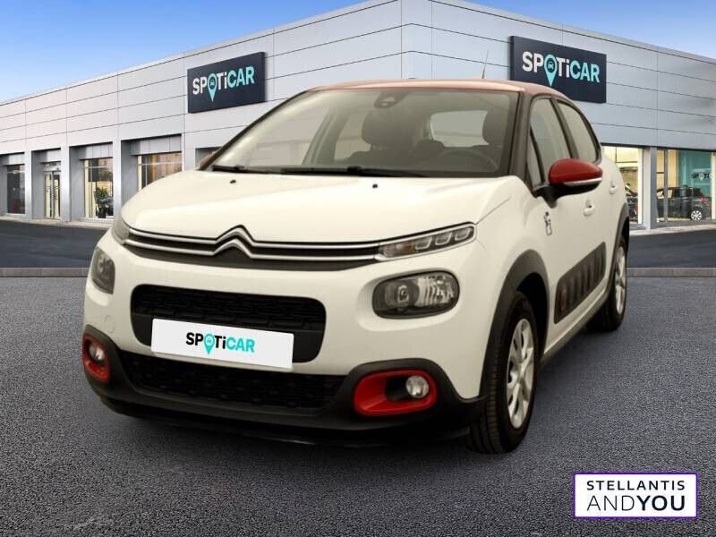 Blanc Utilisé 2018 Citroën C3 PureTech Citadine | 8 990 € (Prix juste) - Image 1/4