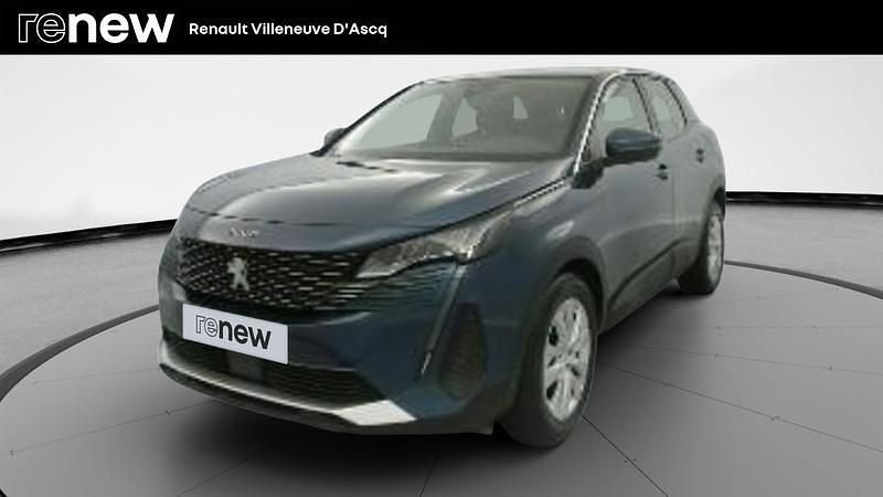 Bleu Utilisé 2021 Peugeot 3008 Active SUV | 17 499 € (Bon prix) - Image 1/4