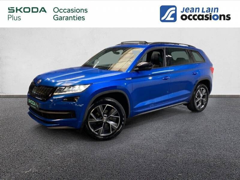 Bleu Utilisé 2020 Skoda Kodiaq SportLine SUV | 31 490 € (Prix assez cher) - Image 1/4