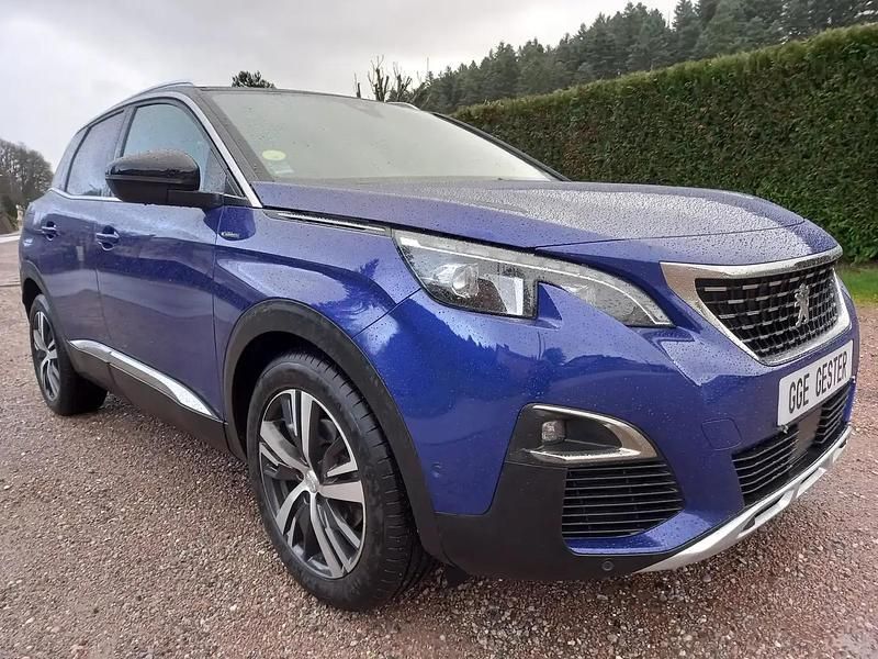 Bleu Utilisé 2019 Peugeot 3008 GT-line SUV | 19 990 € (Prix juste) - Image 1/4