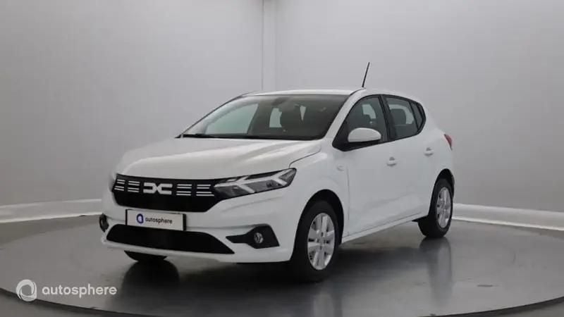 Blanc Utilisé 2023 Dacia Sandero Expression Citadine | 14 499 € (Prix juste) - Image 1/4