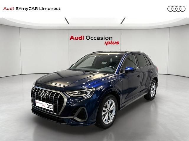 Bleu navarre métallisé Occasion 2023 Audi Q3 S-Line SUV | 30 957 € (Bon prix) - Image 1/4
