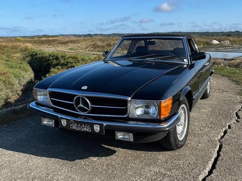 Noir Occasion 1984 Mercedes SL380 Cabriolet | 39 900 € - Image 1/4