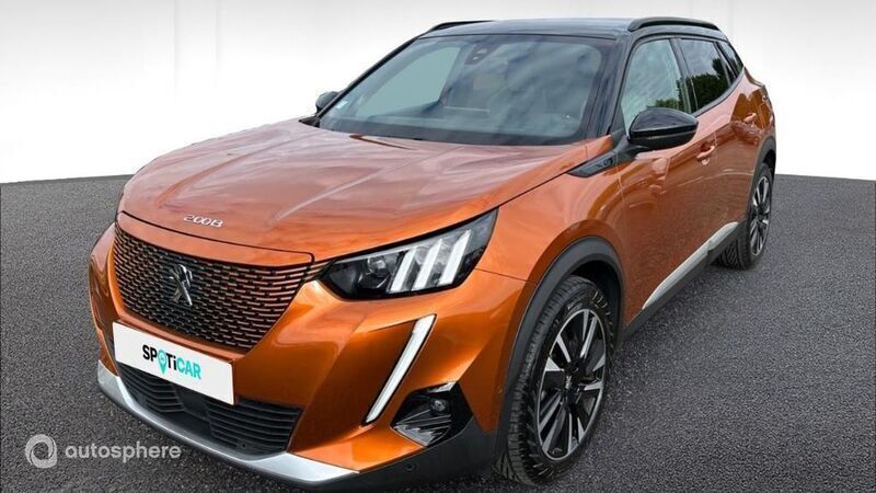 Orange Utilisé 2020 Peugeot e-2008 GT SUV | 16 280 € (Prix juste) - Image 1/4