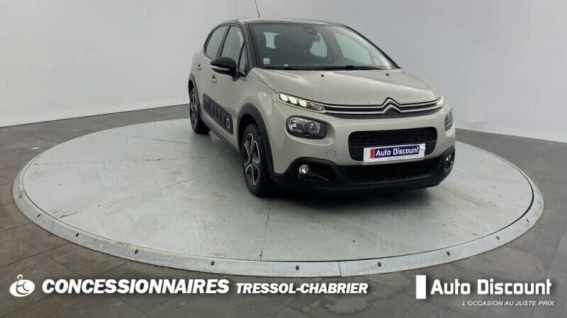 Gris Utilisé 2020 Citroën C3 PureTech Citadine | 9 949 € (Prix juste) - Image 1/4
