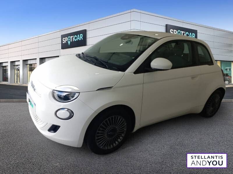 Blanc Utilisé 2022 Fiat 500e Berline | 15 889 € (Bon prix) - Image 1/4