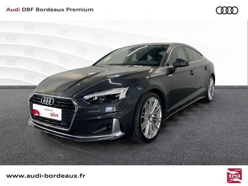 Gris Utilisé 2021 Audi A5 Sportback Berline | 33 990 € (Prix juste) - Image 1/3