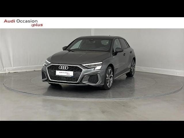 Gris daytona nacré Occasion 2023 Audi A3 S-Line Berline | 33 990 € (Prix assez cher) - Image 1/4