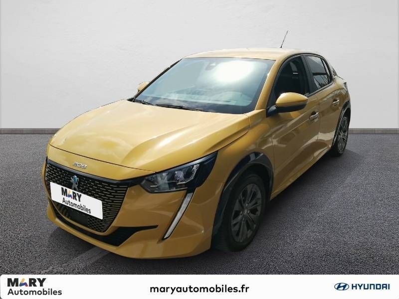 Jaune Utilisé 2021 Peugeot e-208 Style Citadine | 14 490 € (Prix juste) - Image 1/4