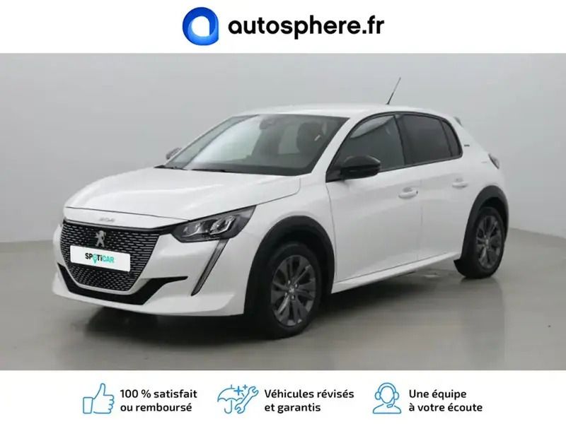 Blanc banquise (o) Utilisé 2022 Peugeot e-208 Style Citadine | 16 499 € (Bon prix) - Image 1/4