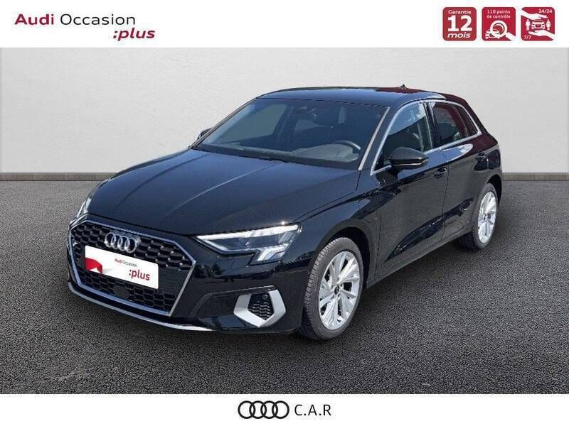 Noir Utilisé 2024 Audi A3 Sportback Sport Berline | 38 490 € (Prix cher) - Image 1/3