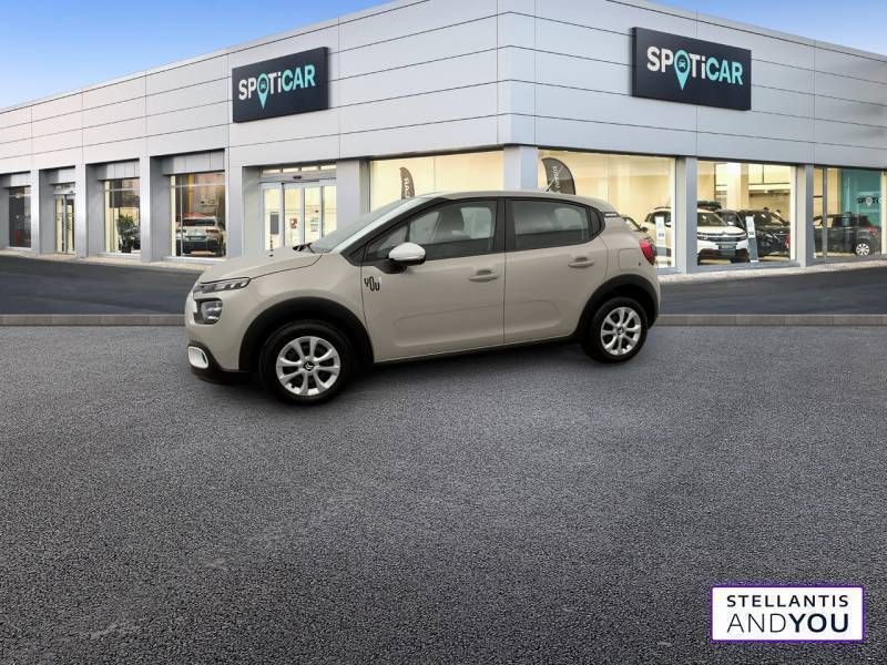 Beige Utilisé 2021 Citroën C3 PureTech Citadine | 10 790 € (Prix juste) - Image 1/3