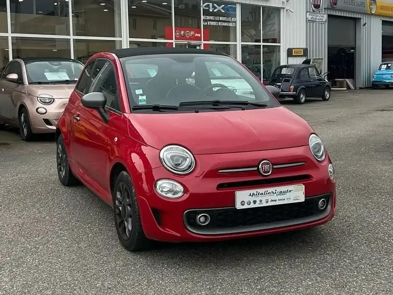 Rouge Utilisé 2020 Fiat 500 Sport Cabriolet | 14 990 € (Prix juste) - Image 1/4