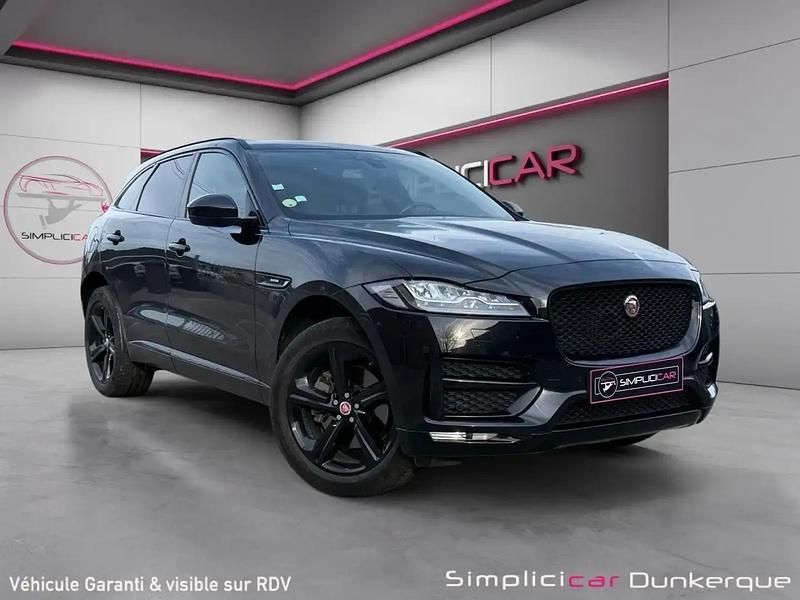 Blanc Utilisé 2018 Jaguar F-Pace R-Sport SUV | 29 480 € (Prix cher) - Image 1/4