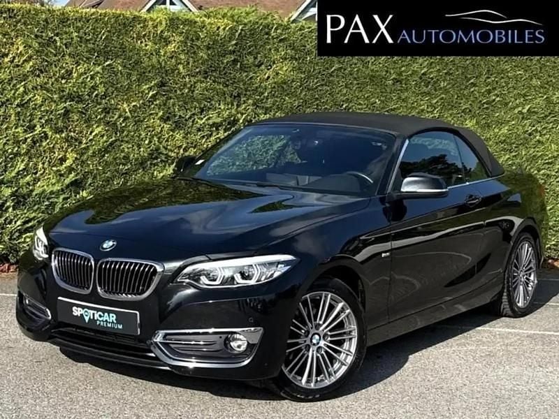 Noir Utilisé 2018 BMW 218 Luxury Line Cabriolet | 25 900 € (Prix juste) - Image 1/4