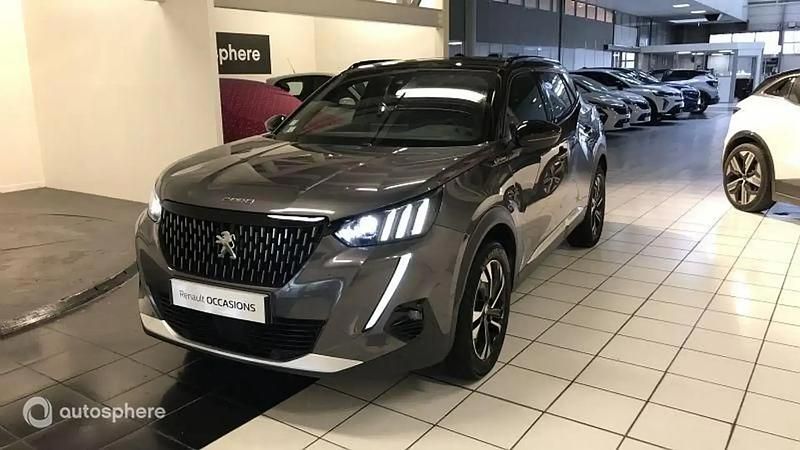 Gris Utilisé 2020 Peugeot 2008 GT-line SUV | 14 999 € (Bon prix) - Image 1/4