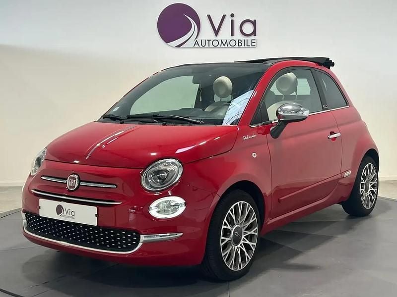 Rouge Utilisé 2021 Fiat 500C Dolcevita Cabriolet | 12 990 € (Prix juste) - Image 1/4