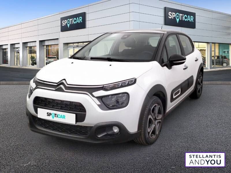 Blanc Occasion 2022 Citroën C3 PureTech Citadine | 14 589 € (Prix juste) - Image 1/4