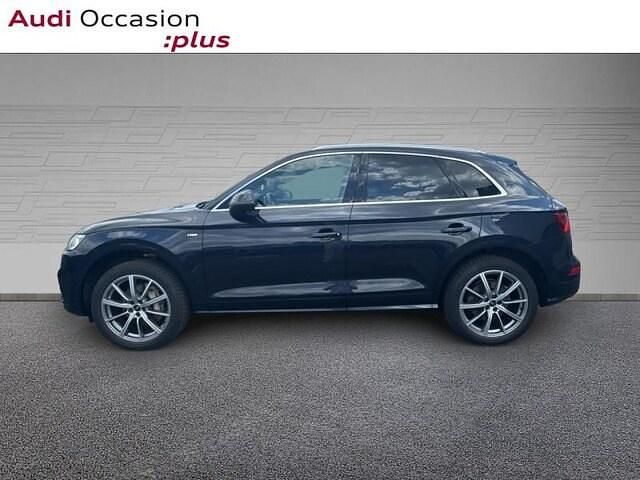 Bleu lunaire métallisé Utilisé 2020 Audi Q5 S-Line SUV | 38 990 € (Prix juste) - Image 1/3