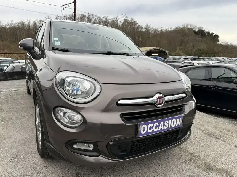 Brun Utilisé 2017 Fiat 500X Lounge SUV | 12 990 € (Prix juste) - Image 1/4