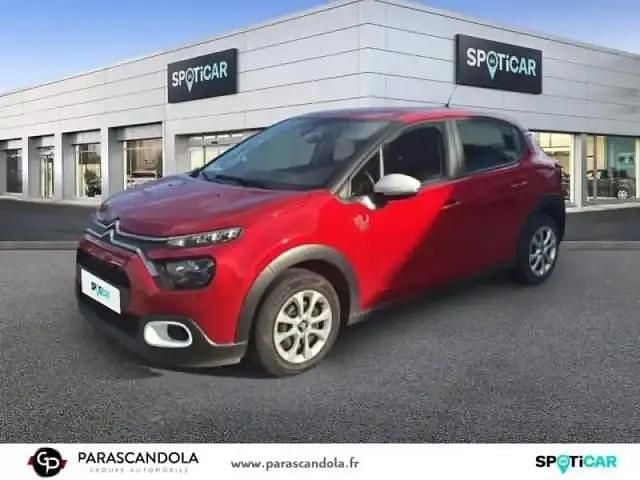 Rouge elixir (s) Utilisé 2021 Citroën C3 PureTech Berline | 9 990 € - Image 1/4