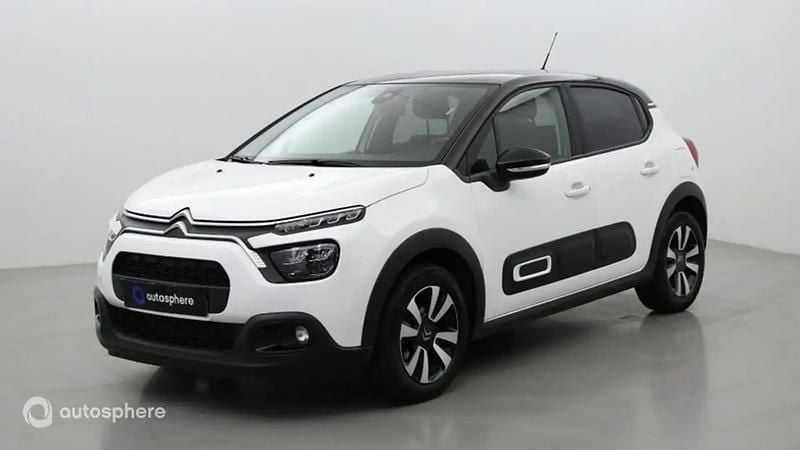 Blanc Utilisé 2023 Citroën C3 PureTech Citadine | 12 399 € (Bon prix) - Image 1/4