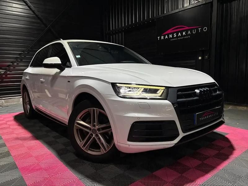 Blanc Occasion 2018 Audi Q5 S-Line SUV | 25 990 € (Prix juste) - Image 1/4