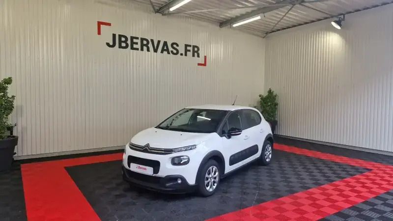 Blanc Utilisé 2020 Citroën C3 Feel Citadine | 8 390 € (Prix juste) - Image 1/4