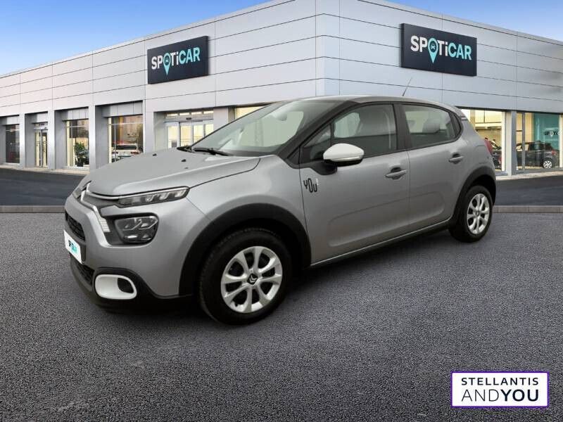 Gris Utilisé 2023 Citroën C3 PureTech Citadine | 11 590 € (Prix juste) - Image 1/4