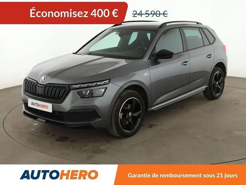 Gris Occasion 2022 Skoda Kamiq Monte Carlo SUV | 24 190 € (Bon prix) - Image 1/2