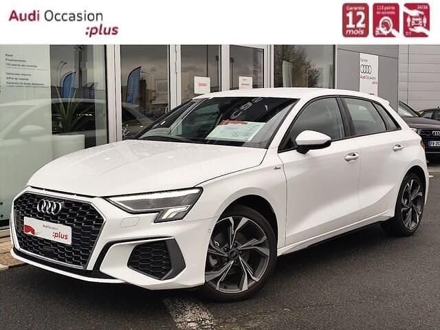 Blanc ibis Occasion 2023 Audi A3 S-Line | 29 900 € (Prix juste) - Image 1/4