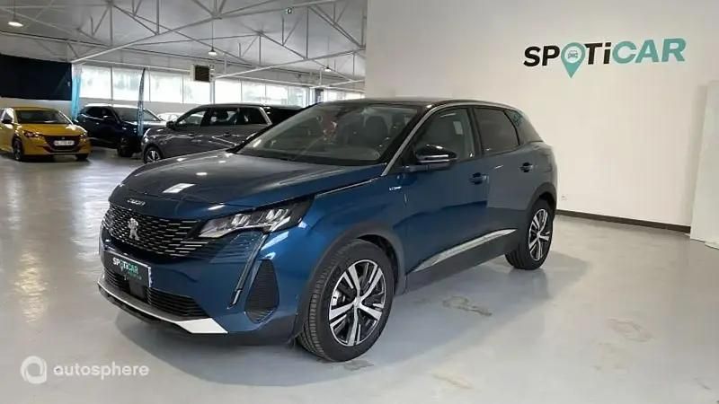 Bleu Utilisé 2022 Peugeot 3008 Allure SUV | 25 999 € (Prix juste) - Image 1/4
