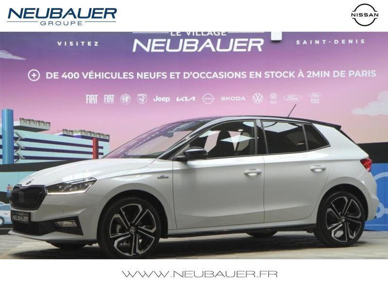 Blanc lune métallisé Utilisé 2024 Skoda Fabia Monte Carlo Berline | 23 990 € (Bon prix) - Image 1/4