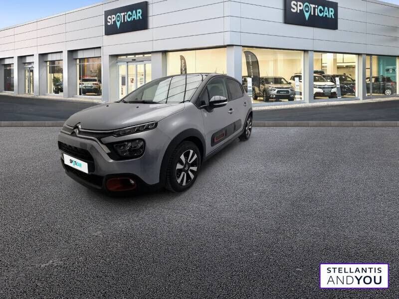 Gris Utilisé 2021 Citroën C3 PureTech Citadine | 10 990 € (Prix juste) - Image 1/4