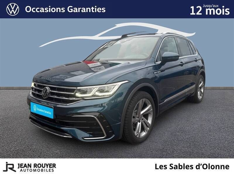Bleu Utilisé 2022 VW Tiguan Exclusive SUV | 36 990 € (Prix cher) - Image 1/3