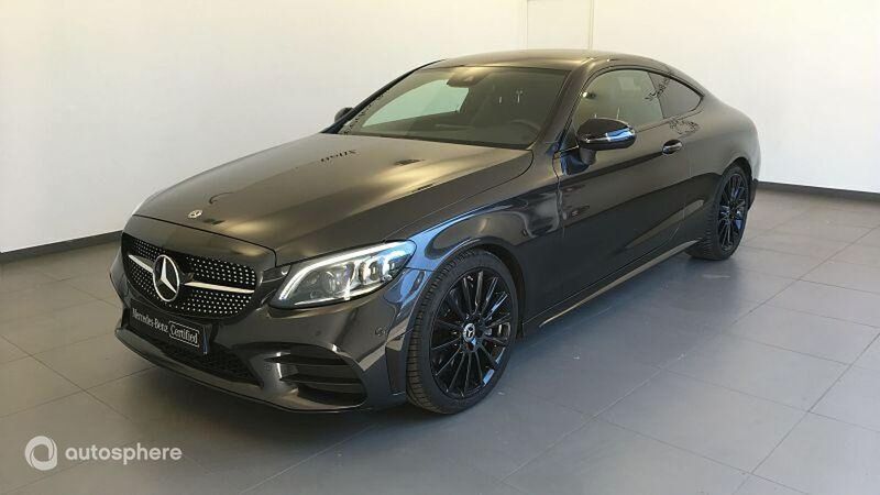 Gris Utilisé 2020 Mercedes C300 AMG line Coupé | 37 999 € (Prix assez cher) - Image 1/4