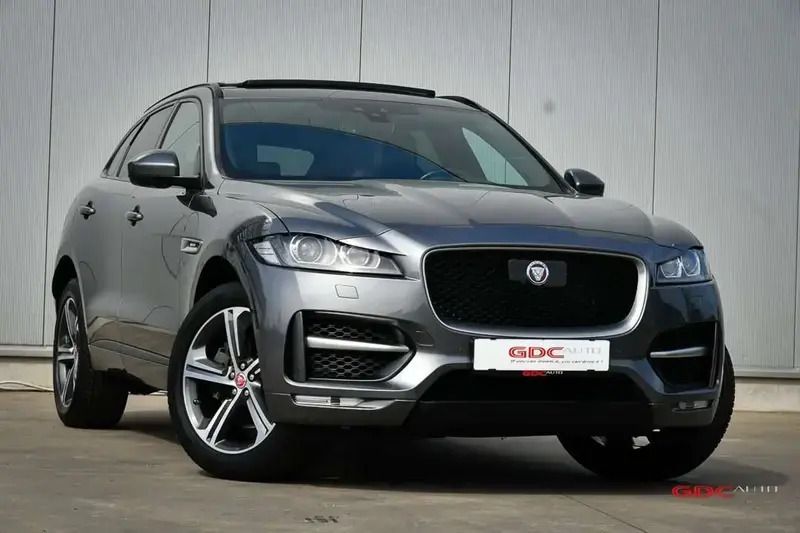 Gris Utilisé 2020 Jaguar F-Pace R-Sport SUV | 34 999 € - Image 1/4