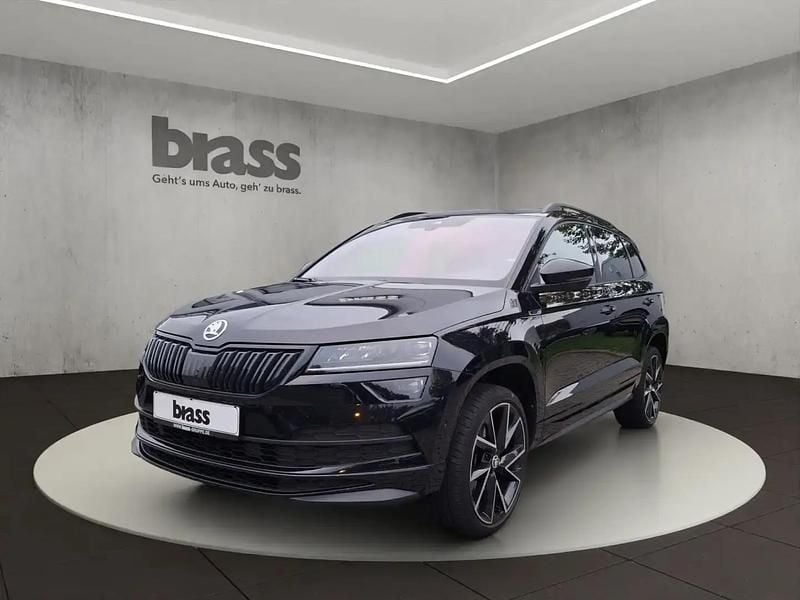 Noir Utilisé 2021 Skoda Karoq SportLine SUV | 24 950 € (Prix juste) - Image 1/4