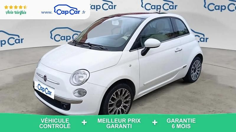 Blanc Occasion 2015 Fiat 500 Lounge Citadine | 6 680 € (Prix juste) - Image 1/4