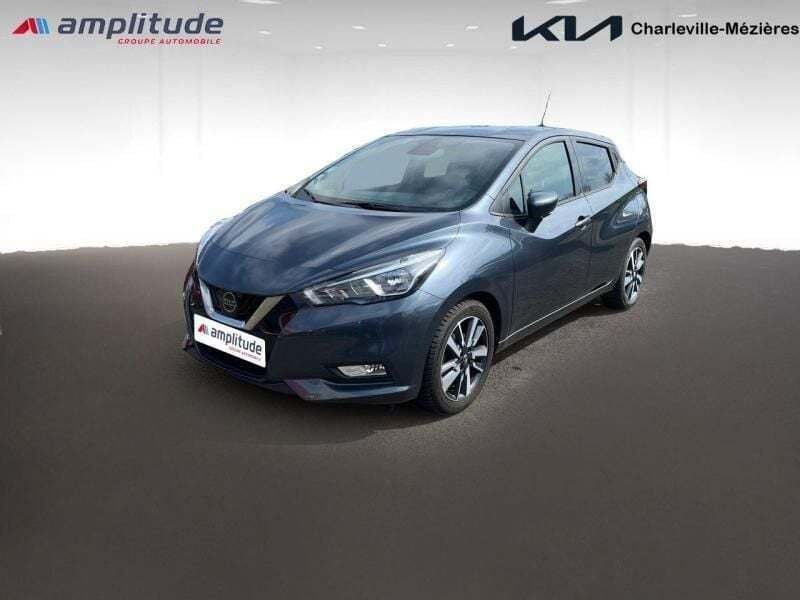 Gris acier Utilisé 2017 Nissan Micra N-Connecta Citadine | 9 499 € (Bon prix) - Image 1/4