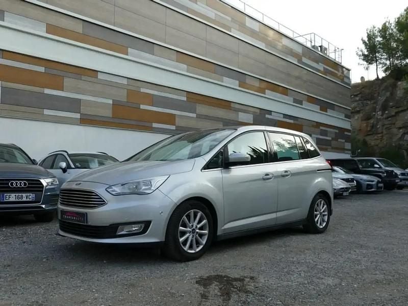 Gris Utilisé 2018 Ford Grand C-Max Titanium Monospace | 12 990 € (Bon prix) - Image 1/4