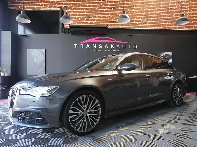 Gris Utilisé 2015 Audi A6 S-Line Berline | 21 990 € (Prix juste) - Image 1/4