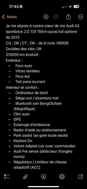 Utilisé 2013 Audi A3 Sportback Ambition Berline | 13 500 € - Image 1/4