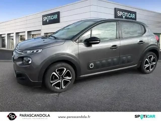 Gris platinium noir onyx Utilisé 2019 Citroën C3 PureTech Berline | 11 490 € - Image 1/4