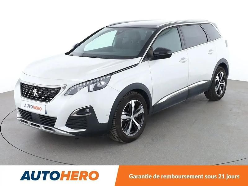Blanc Utilisé 2017 Peugeot 5008 GT-line Monospace | 20 490 € (Prix juste) - Image 1/2