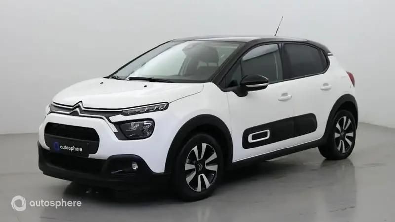 Blanc Utilisé 2023 Citroën C3 PureTech Citadine | 12 499 € (Bon prix) - Image 1/4