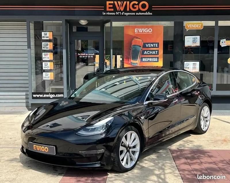Noir Utilisé 2020 Tesla Model 3 Long Range Berline | 25 990 € (Prix juste) - Image 1/4