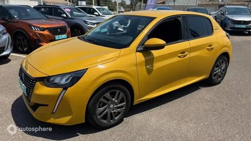 Jaune Utilisé 2021 Peugeot 208 Style Citadine | 12 699 € (Prix assez cher) - Image 1/4